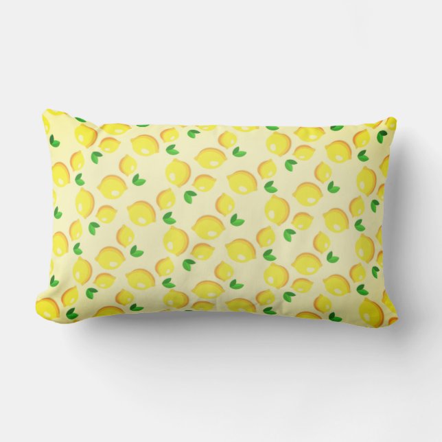 Coussin citrons jaunes (Recto)
