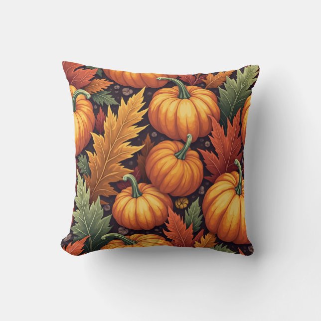coussin citrouille automne (Recto)
