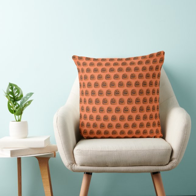 Coussin Citrouille cool (Chaise)