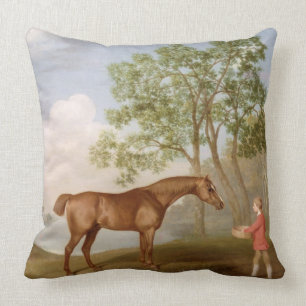 Coussin Citrouille de George Stubbs avec un Stable-Jeune