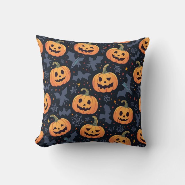 Coussin Citrouille d'Halloween Cushion (Recto)