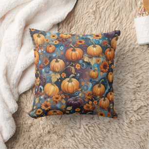 Coussin Citrouille doux Motif d'automne