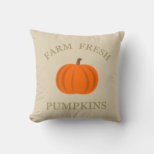 Coussin citrouille frais ferme (Recto)