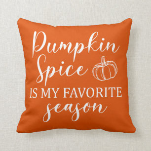 Coussin Citrouille Spice est ma saison préférée automne
