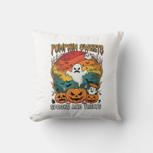 Coussin Citrouille Sucreries Esprits Traitements Halloween
