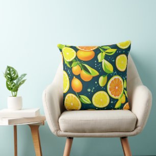 Coussin Citrus Kaleidoscope : un Medley vibrant