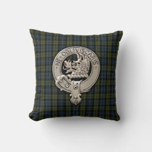 Coussin Clan Campbell Crest & Tartan