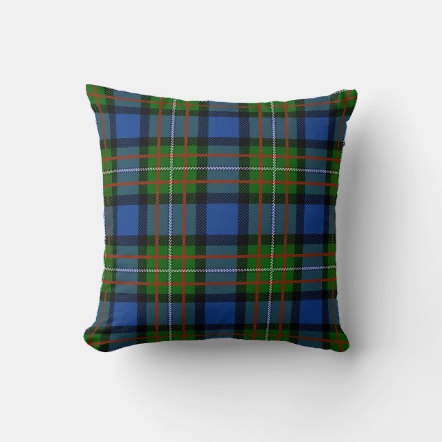 Coussin Clan écossais Fergusson Tartan Plaid (Recto)
