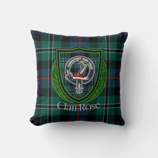 Coussin Clan écossais rose Tartan & Crest