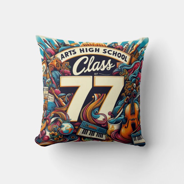 Coussin Classe d'art secondaire de 77 (Recto)