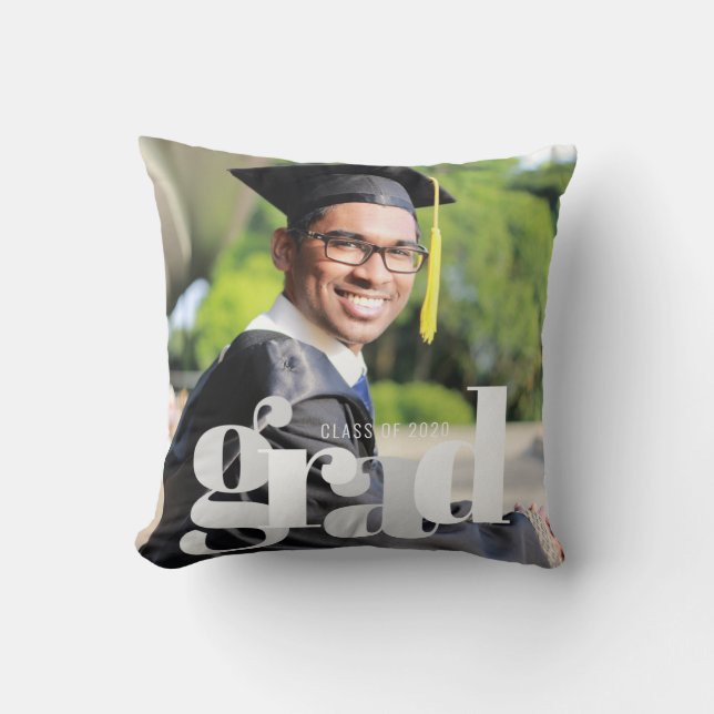 Coussin Classe de photos de fin d'études de 2020 (Recto)