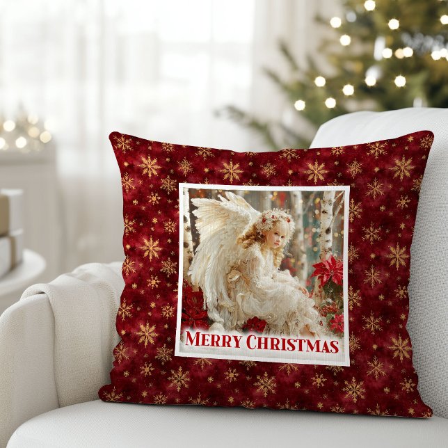 Coussin Classic Cozy Winter Scene Kids Gift Christmas  (Classic Cozy Winter Scene Kids Gift Christmas Pillow

)
