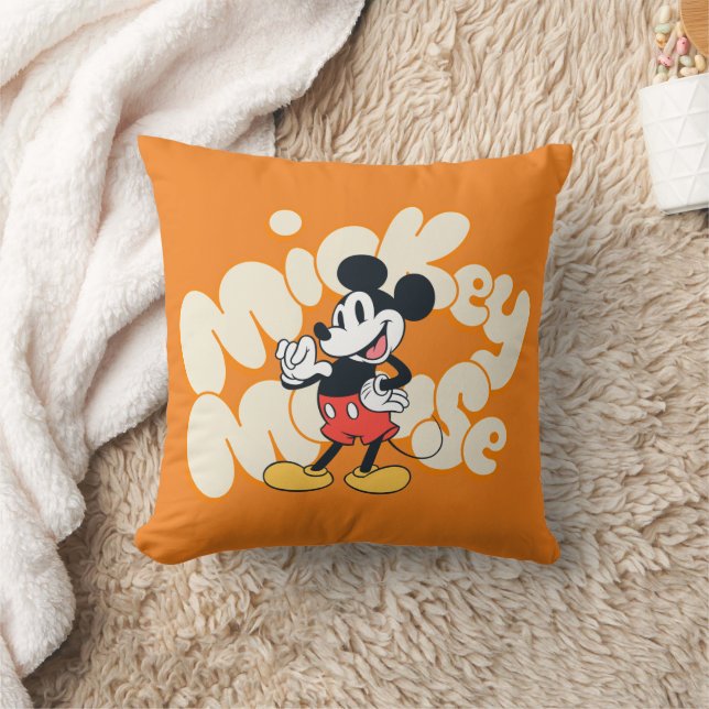 Coussin Classic Mickey Mouse Bubble Letter Name Graphic (Couverture)