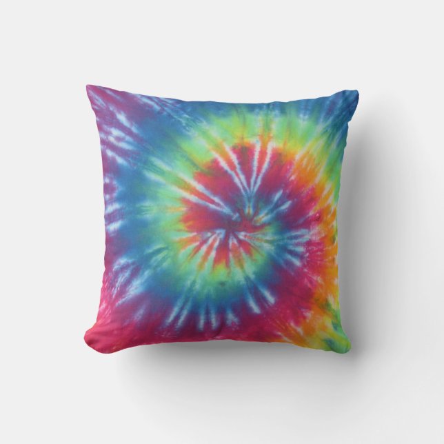 Coussin Classic Rainbow Swirl Tie Dye American MoJo Coussi (Recto)