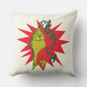 Coussin Classic The Grinch   Red Starburst
