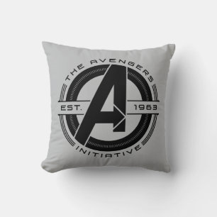 Coussin Classique Avengers   Logo de lentilles de l'initia