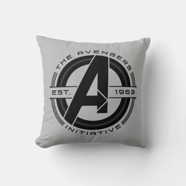 Coussin Classique Avengers | Logo de lentilles de l'initia (Recto)
