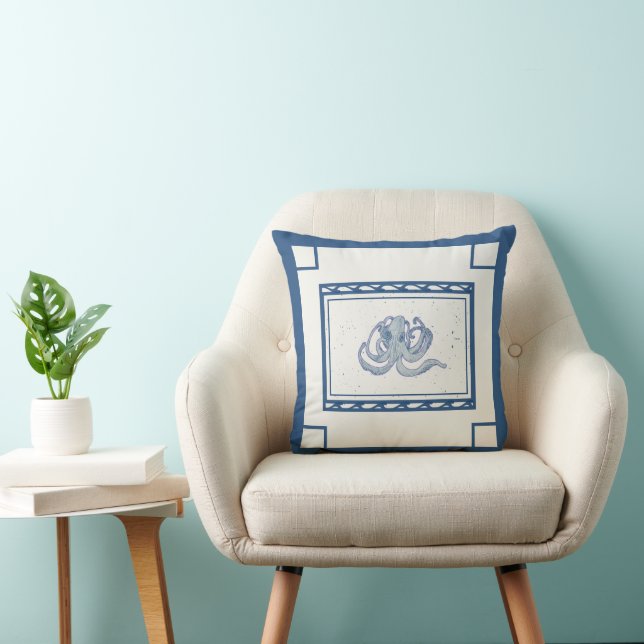 Coussin classique côtier d'accentuation de la pieu (Chaise)