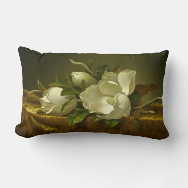 Coussin classique d'accent de magnolias (Recto)