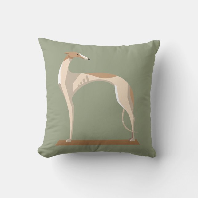 Coussin classique de jet de lévrier (Recto)