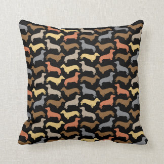 Coussin classique de silhouette de teckel