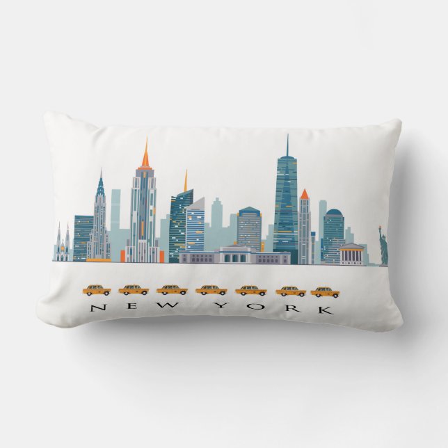 Coussin classique de style de ville de New York (Recto)