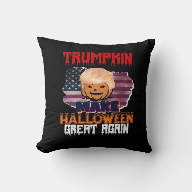 Coussin Classique d'Halloween de Trumpkin (Recto)