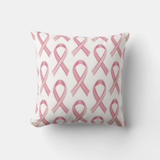 Coussin Classique Ruban Rose Art de soutien contre le canc