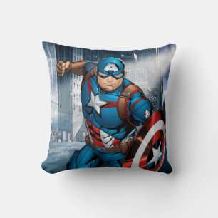 Coussin Classiques Avengers Captain America Court en Ava