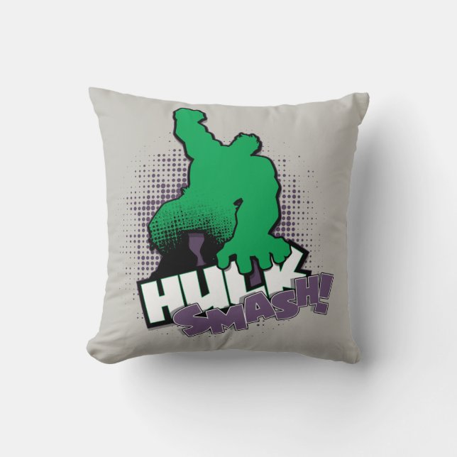 Coussin Classiques Avengers | Graphique de contour Hulk Sm (Recto)