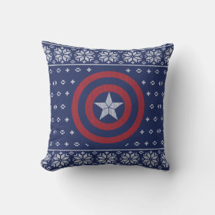 Coussin Classiques Avengers Graphique tricoté Captain Am
