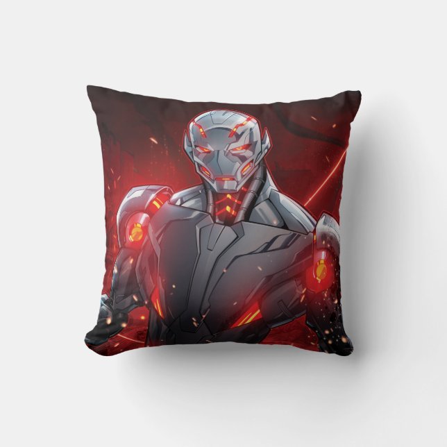 Coussin Classiques Avengers | Mode Destruction d'Ultron (Recto)