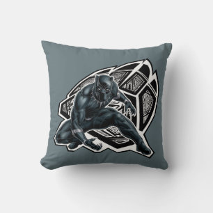 Coussin Classiques des Avengers   Badge de patte de Panthè