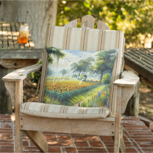 Coussin Classy Country Cottage Floral Art Peinture
