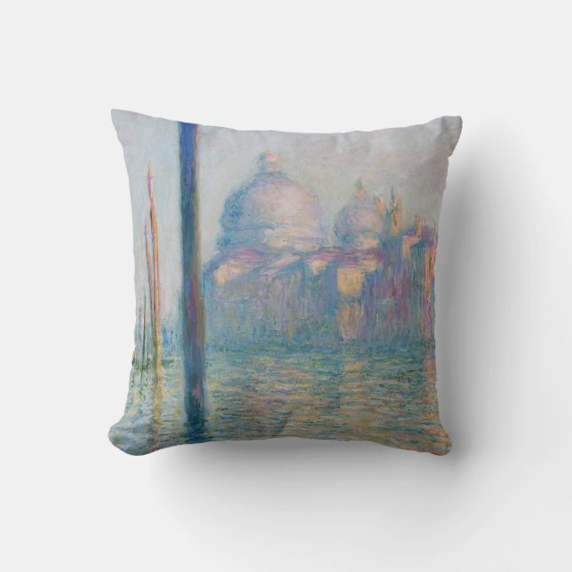 Coussin Claude Monet Grand Canal Venise Italie Voyage (Recto)