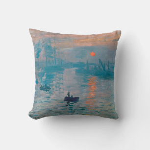 Coussin Claude Monet Impression Soleil Levant Français