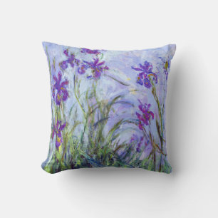 Coussin Claude Monet - Iris mauves / Lilac Irises