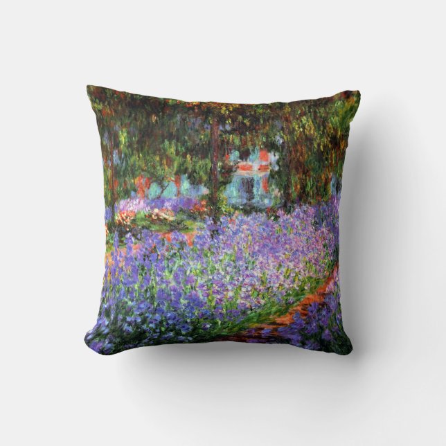 Coussin Claude Monet Le jardin de l'artiste à Giverny (Recto)