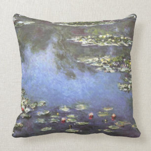 Coussin Claude Monet, Nymphéas, 1906, Bleu