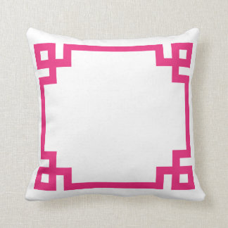 Coussin Clé de Grec de roses indien