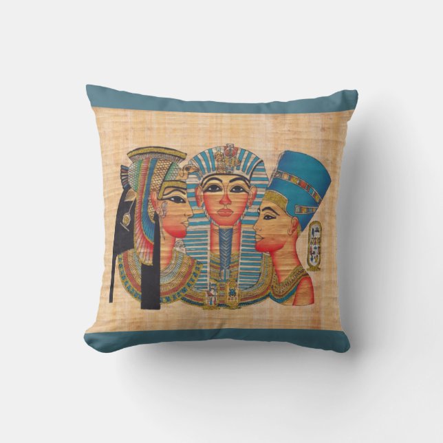Coussin CLEOPATRA Egyptian Queen Style Vintage (Recto)