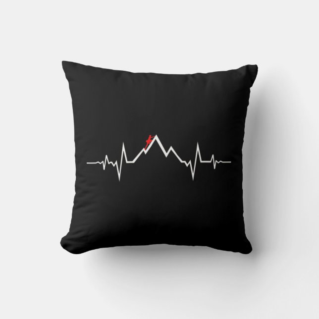 Coussin Climber Escalade Heartbeat (Recto)