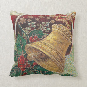 Coussin Cloche de Noël avec Holly
