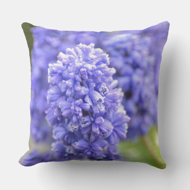 Coussin Cloches bleues (Recto)