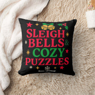 Coussin Clochettes et casse-têtes cosy Cadeau de fêtes de
