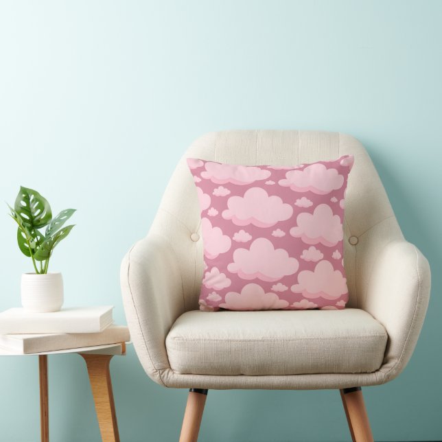 Coussin Cloud rose (Chaise)
