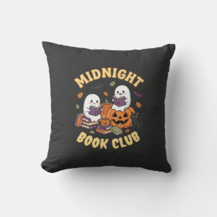 Coussin Club de lecture de fantômes de livre d'Halloween C