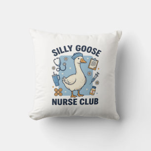 Coussin Club de l'infirmière oie idiote Dessin vectoriel d
