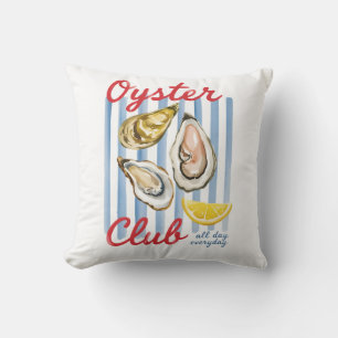 Coussin Club Huître Aquarelle Art de Mer