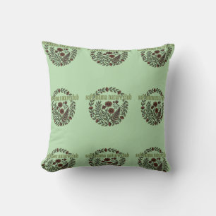 Coussin Club Rétro Floral Esthétique Maman Douce Nature